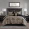 Madison Park Damask Medallion Jacquard Comforter Set, 8PC King Bedding Set