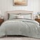 Bloomhaven Queen Comforter SET-7 Pieces Green Plaid Floral Bedding Set