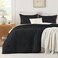 Andency Black California King Comforter Set, 3 Pieces Boho Bed Set