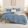 Andency Greyish Blue California King Comforter Set, 3 Pieces Boho Bed Set