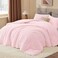 Bedelite Fleece Queen Comforter Set, Fluffy Bed Set, Cherry Blossom