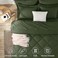 CozyLux Twin XL Comforter Set 68"x88" Olive Green - 5 Piece Bed in a Bag