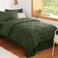 CozyLux Twin XL Comforter Set 68"x88" Olive Green - 5 Piece Bed in a Bag