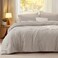 Bedsure Comforter Set Full Prewashed Soft Bedding Set 3PCS Linen 82"x86