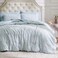 Bedsure Dusty Blue Comforter Set Cute Bow Bedding Set Queen 3 Pieces