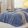 Bedsure California King Comforter Set Prewashed Bedding 3PCS Blue 104"x96