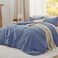 Bedsure California King Comforter Set Prewashed Bedding 3PCS Blue 104"x96