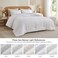 Bedelite Boho Comforter Set Queen - Tufted Boho Bedding Set, White
