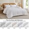 Bedelite Boho Comforter Set Queen - Tufted Boho Bedding Set, White