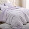 Bedsure Lavender Comforter Set Cute Bow Bedding Set Qfull 3 Pieces