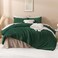 Andency Emerald Green Super King Comforter, 3 Pieces Boho Bedding Set