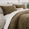 Bedelite Fluffy Sherpa King Comforter Set, Brown