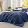 Bedsure Super King Comforter Prewashed Bedding Set 3PCS Navy 120"x120