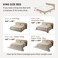 Bedsure Super King Comforter Prewashed Bedding Set 3PCS Navy 120"x120