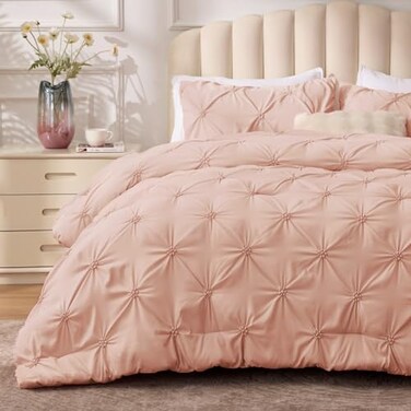 Bedelite Full Comforter Set Dusty Pink, Lightweight &amp; Soft Comforter