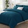 CozyLux Queen Comforter Set Lyons Blue - 7 Pieces Bed in a Bag
