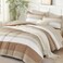 Andency Queen Comforter Set, Taupe, 7 Pieces