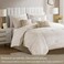 Madison Park Velvet Jacquard Champagne King Comforter Set, 7PC
