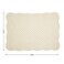 Hombys Quilted Placemats Set of 6 Washable-13X18 Inches Rectangular Placemats for Kitchen Table-100% Cotton Fabric Rectangular Table Mats, (Flax)