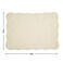 Hombys Quilted Placemats Set of 6 Washable-13X18 Inches Rectangular Placemats for Kitchen Table-100% Cotton Fabric Rectangular Table Mats, (Flax)