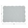 Hombys Quilted Placemats Set of 6 Washable-13X18 Inches Rectangular Placemats for Kitchen Table-100% Cotton Fabric Rectangular Table Mats, (Light Grey)