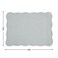 Hombys Quilted Placemats Set of 6 Washable-13X18 Inches Rectangular Placemats for Kitchen Table-100% Cotton Fabric Rectangular Table Mats, (Light Grey)