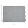 Hombys Quilted Placemats Set of 6 Washable-13X18 Inches Rectangular Placemats for Kitchen Table-100% Cotton Fabric Rectangular Table Mats, (Dark Grey)