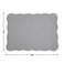 Hombys Quilted Placemats Set of 6 Washable-13X18 Inches Rectangular Placemats for Kitchen Table-100% Cotton Fabric Rectangular Table Mats, (Dark Grey)