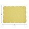 Hombys Quilted Placemats Set of 6 Washable-13X18 Inches Rectangular Placemats for Kitchen Table-100% Cotton Fabric Rectangular Table Mats, (Yellow)