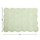 Hombys Quilted Placemats Set of 6 Washable-13X18 Inches Rectangular Placemats for Kitchen Table-100% Cotton Fabric Rectangular Table Mats, (White with Light Green)