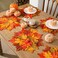SmoothNovelty 6 Pcs 15" Fall Thanksgiving Maple Leaf Placemats