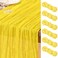 DeZerlor Lemon Yellow Cheesecloth Table Runners 6 Pack Summer Boho Runners