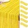 DeZerlor Lemon Yellow Cheesecloth Table Runners 6 Pack Summer Boho Runners