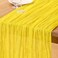 DeZerlor Lemon Yellow Cheesecloth Table Runner 1 Pack Summer Boho Runner