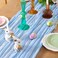 DeZerlor Baby Blue Cheesecloth Table Runners 6 Pack Summer Boho Runners