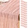 DeZerlor Dusty Pink Cheesecloth Table Runners 12 Pack Summer Boho Runners