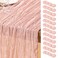 DeZerlor Dusty Pink Cheesecloth Table Runners 12 Pack Summer Boho Runners