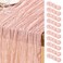 DeZerlor Dusty Pink Cheesecloth Table Runners 10 Pack Summer Boho Runners