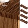 DeZerlor Brown Cheesecloth Table Runners 4 Pack Fall Runners