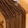 DeZerlor Brown Cheesecloth Table Runners 4 Pack Fall Runners