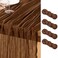 DeZerlor Brown Cheesecloth Table Runners 4 Pack Fall Runners
