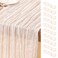 DeZerlor Ivory White Cheesecloth Table Runners 10 Pack Summer Boho Runners