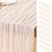 DeZerlor Ivory White Cheesecloth Table Runners 10 Pack Summer Boho Runners