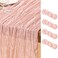 DeZerlor Dusty Pink Cheesecloth Table Runners 4 Pack Summer Boho Runners