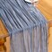 DeZerlor Dusty Blue Cheesecloth Table Runners 10 Pack Summer Boho Runners
