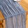 DeZerlor Dusty Blue Cheesecloth Table Runners 10 Pack Summer Boho Runners