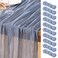 DeZerlor Dusty Blue Cheesecloth Table Runners 10 Pack Summer Boho Runners