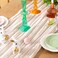 DeZerlor Ivory White Cheesecloth Table Runners 12 Pack Summer Boho Runners