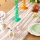 DeZerlor Ivory White Cheesecloth Table Runners 12 Pack Summer Boho Runners