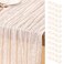 DeZerlor Ivory White Cheesecloth Table Runners 12 Pack Summer Boho Runners